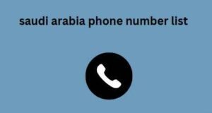 saudi arabia phone number list