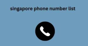 singapore phone number list