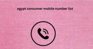 egypt consumer mobile number list