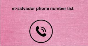 el-salvador phone number list